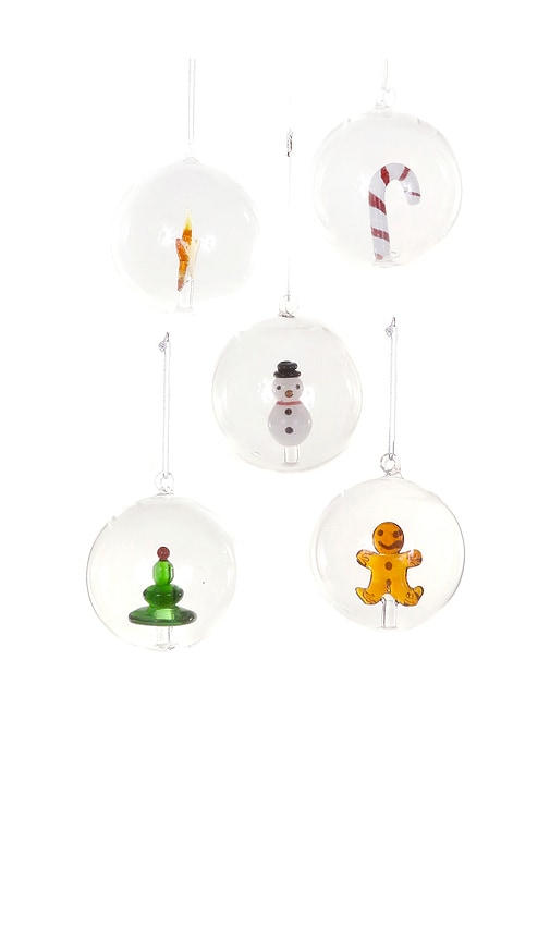 Cody Foster & Co Captured Icon Baubles Set Of 5