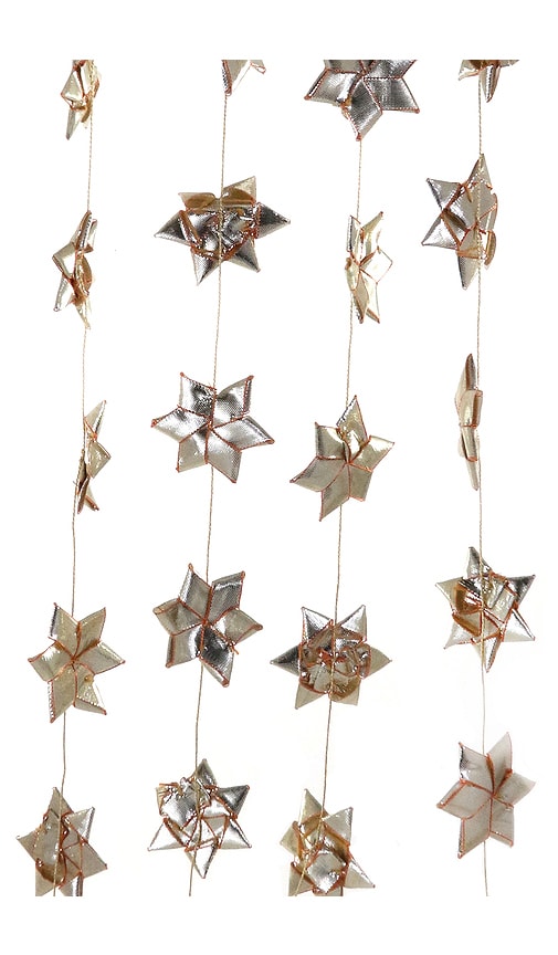 Cody Foster & Co Shimmering Ribbon Garland In Gold