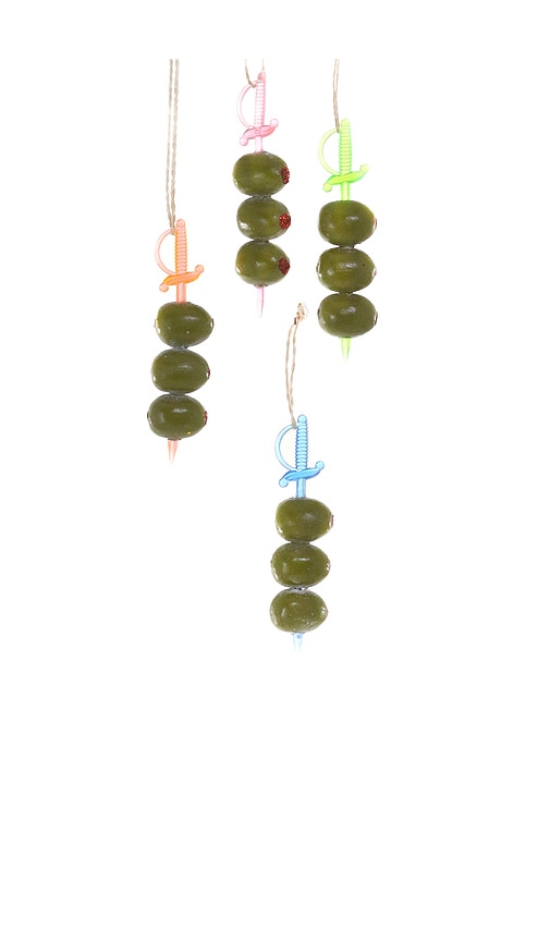 Cody Foster & Co 4 Piece Assortment Cocktail Olives Ornaments