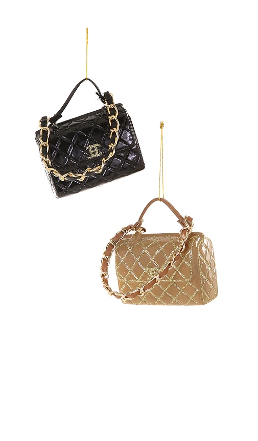Cody Foster & Co Set Of 2 Luxe Handbags Ornament