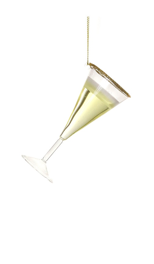 Cody Foster & Co Champagne Flute Ornament In Gold