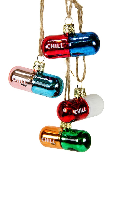 Cody Foster & Co Chill Pills Ornaments Set Of 4
