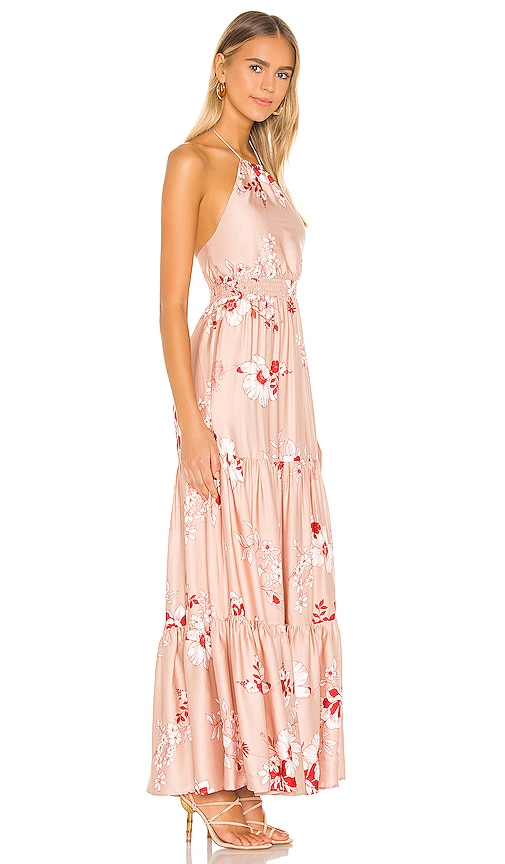 carmen maxi dress in blush