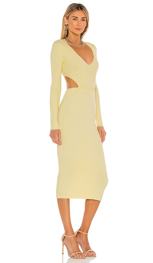 Shop Camila Coelho Rosabella Midi Dress In Yellow