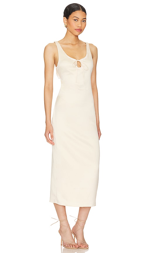 Shop Camila Coelho Fern Midi Dress In Cream