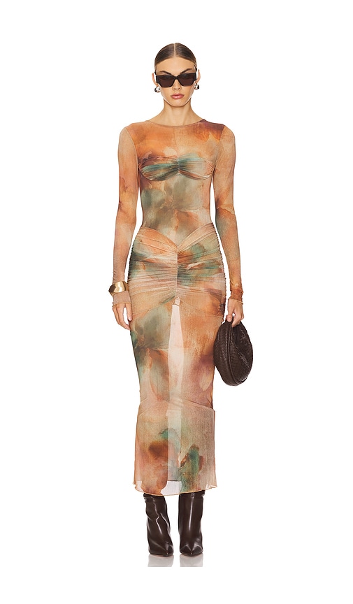 Camila Coelho Josephine Maxi Dress in Peach Cover