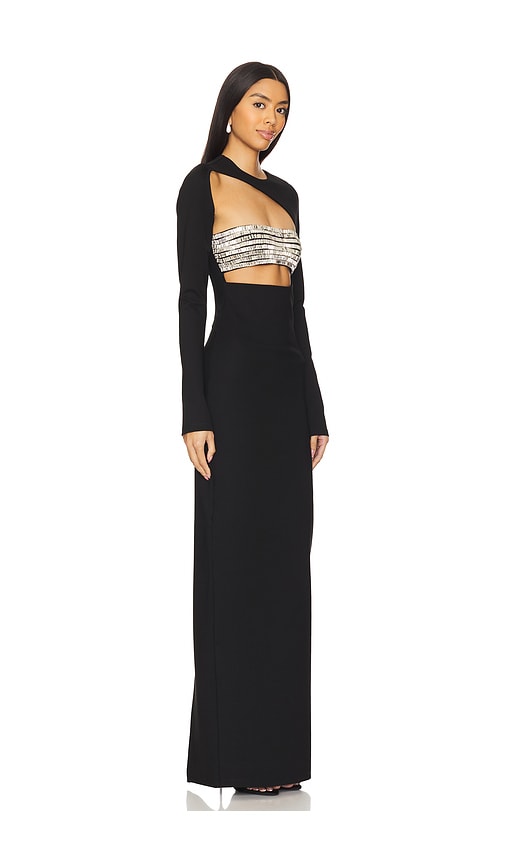 Camila Coelho Gelina Maxi Dress In 블랙