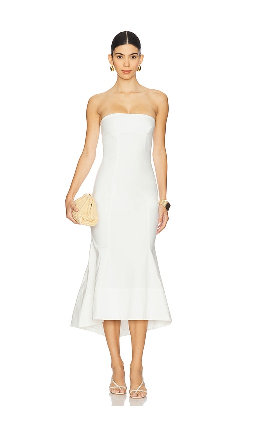 Cari Midi Dress in Ivory. - size XS (also in L, M, S, XL, XXS)