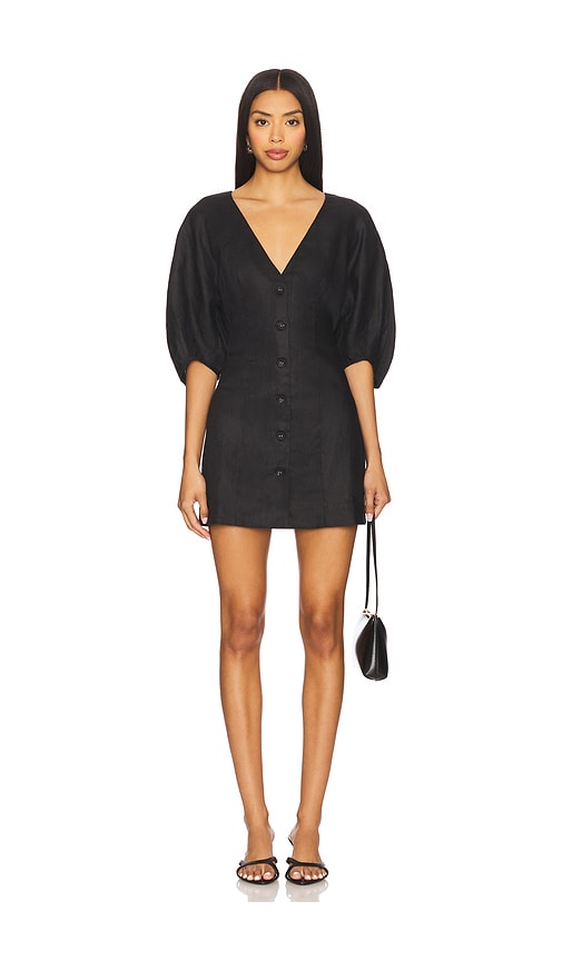 Lino Mini Dress in Black. - size XS (also in M, S, XXS)