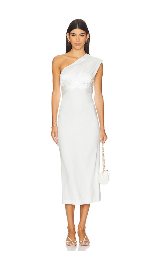 Camila Coelho Delanie Midi Dress In White