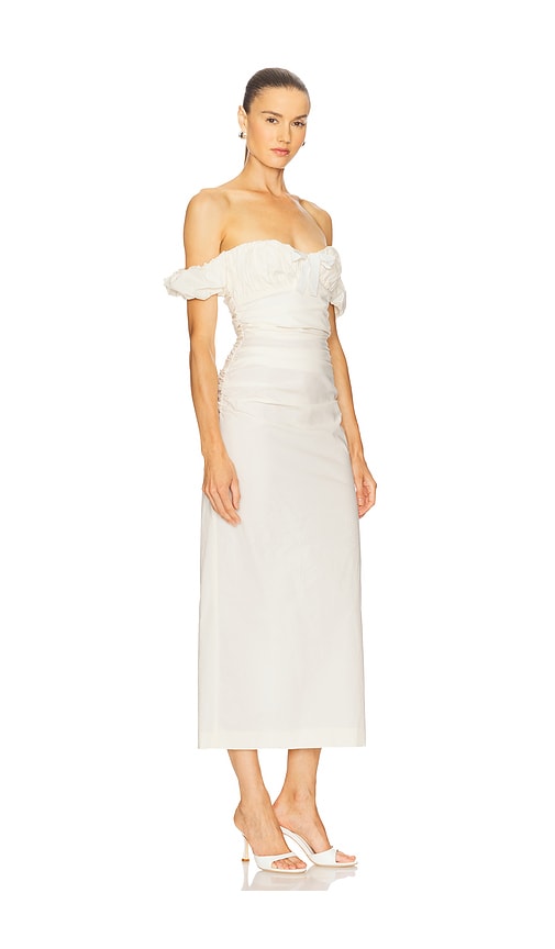 Camila Coelho Maisy Midi Dress In White