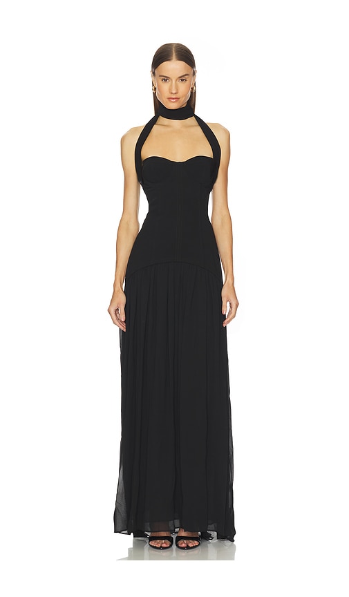 Camila Coelho Evangelina Gown In Black