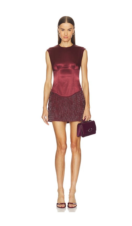 princess polly baby blue dress Women's Burgundy Mini Dresses