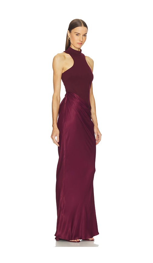 Camila Coelho Estrella Maxi Dress In Burgundy