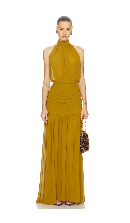 Camila Coelho Yaritza Gown In Brown