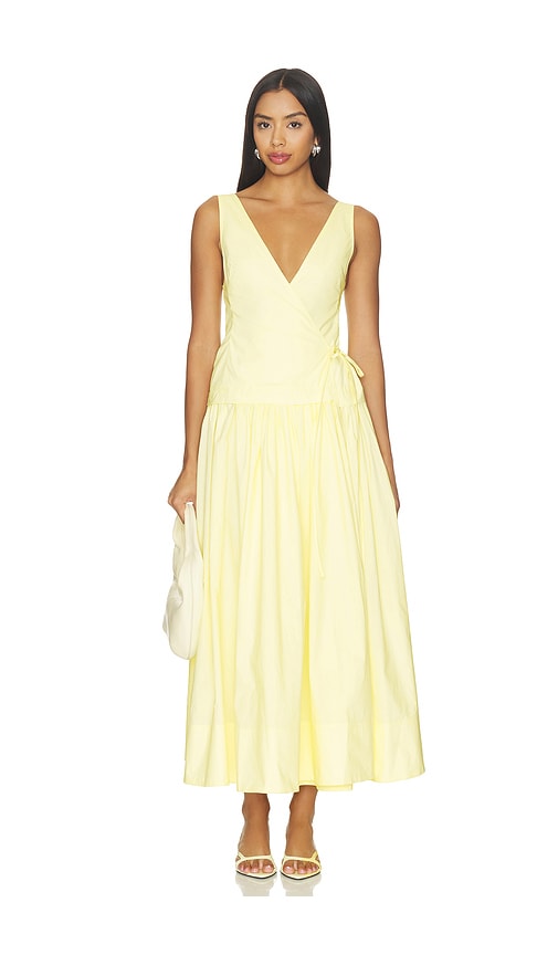 Camila Coelho Anita Midi Dress in Yellow. - size XXS (also in XS, S, M, L, XL)