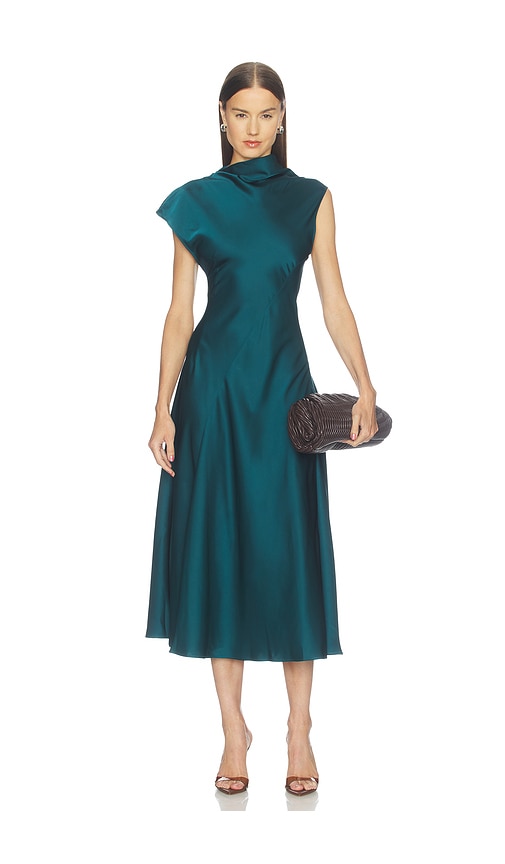 Ondina Midi Dress by Camila Coelho in Teal