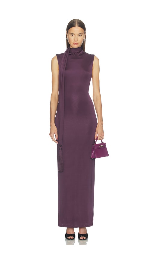Loell Gown by Camila Coelho in Plum