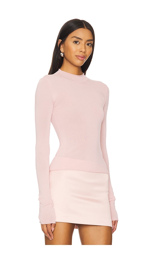 CAMILA COELHO PAULINE MOCK NECK SWEATER