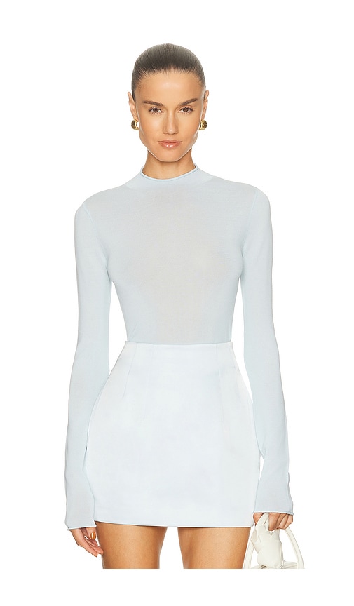 Camila Coelho Pauline Mock Neck Sweater
