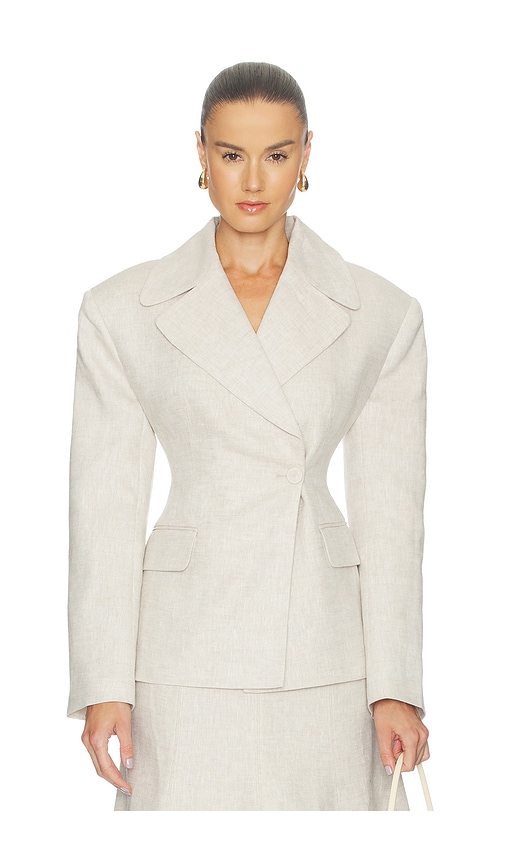 Camila Coelho Malena Linen Blazer