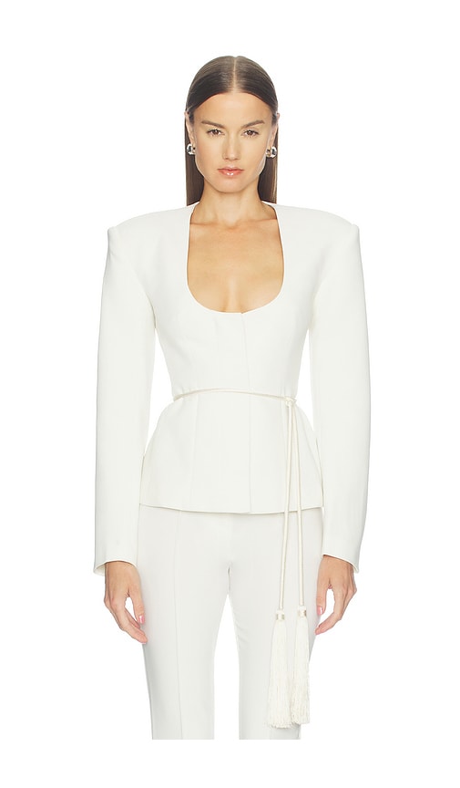 Jaxe Jacket by Camila Coelho in Ivory