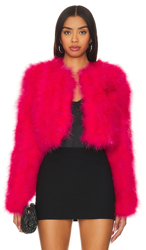 Camila Coelho Lincoln Jacket in Hot Pink