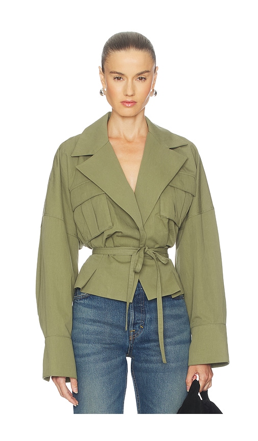 Camila Coelho Mari Jacket In Green