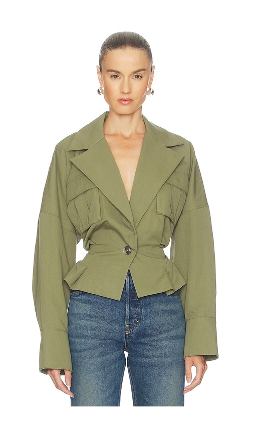 Camila Coelho Mari Jacket In Green