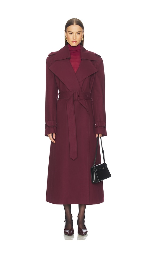 Camila Coelho Eladia Coat in Bordeaux | REVOLVE