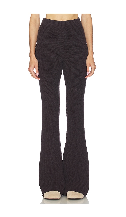 Camila Coelho Nika Rib Pant In Brown
