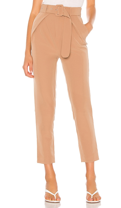 Camila Coelho Azora Pant in Nude Toffee
