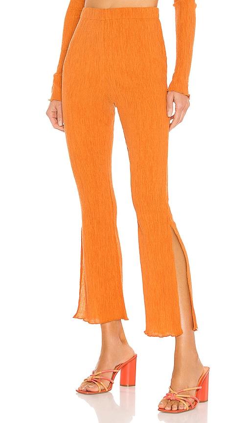 Camila Coelho Linez Pant in Sunset Orange