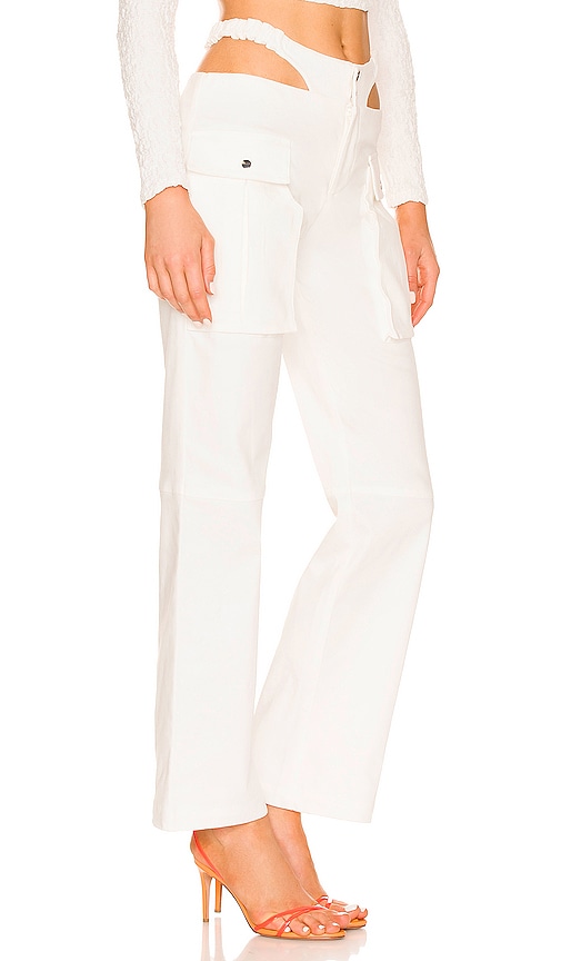 Shop Camila Coelho Zenna Cargo Pant In White