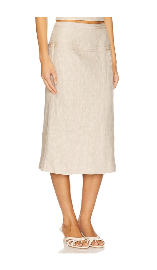 Camila Coelho Cassia Midi Skirt In White