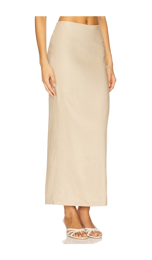 Camila Coelho Delanie Midi Skirt In Sand