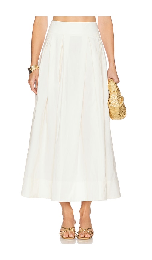 Camila Coelho Maisy Maxi Skirt In White