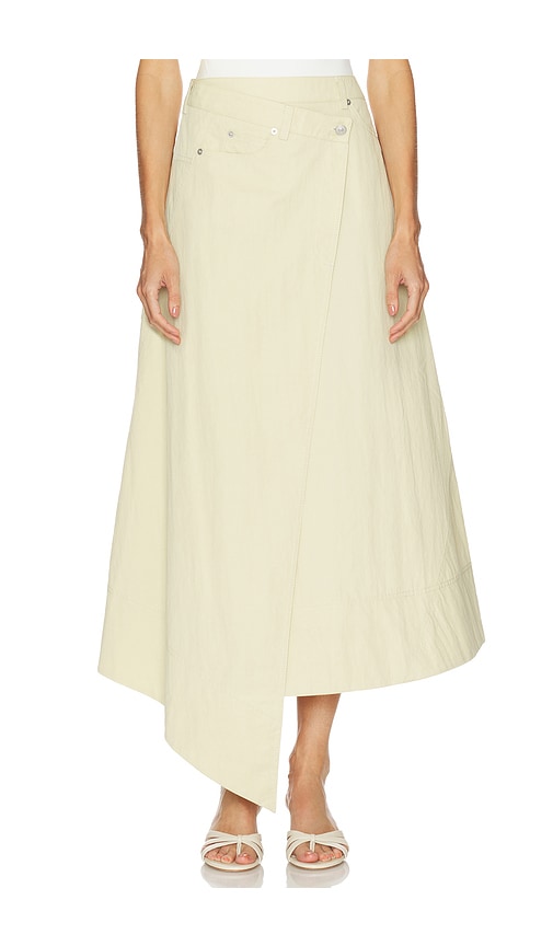 Camila Coelho Ignacia Midi Skirt In Neutral