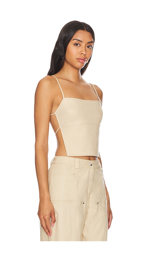 Shop Camila Coelho Rousseau Top In Beige