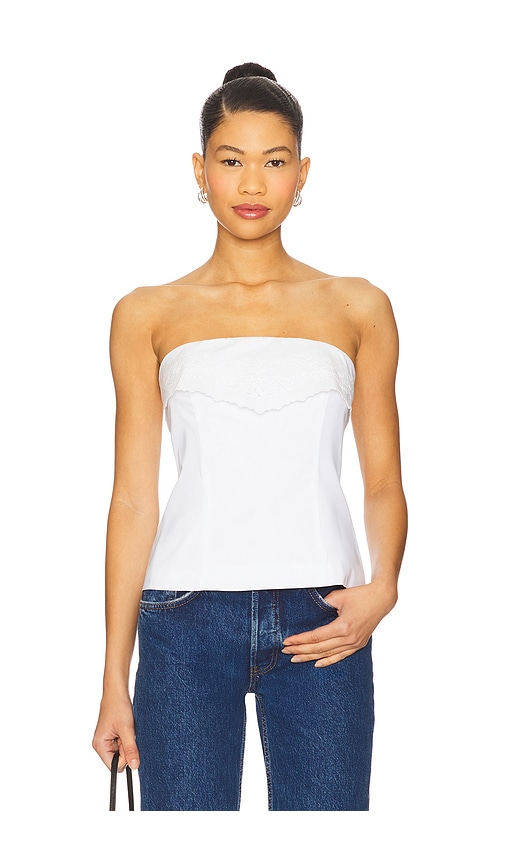 Ansela Top in White. - size XS (also in L, M, S, XL, XXS)