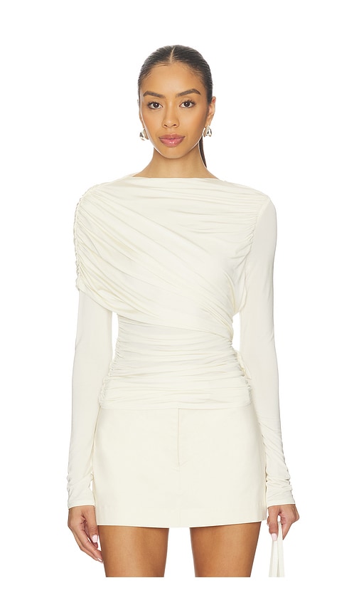 Camila Coelho Eliana Top In Neutral