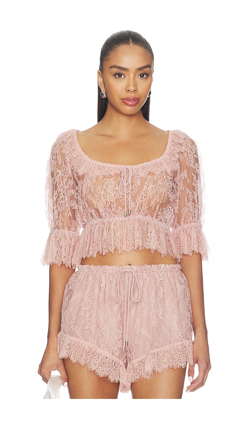 Camila Coelho Fiorella Top en Mauve Taille XL Also en XS XXS S M L 174 €