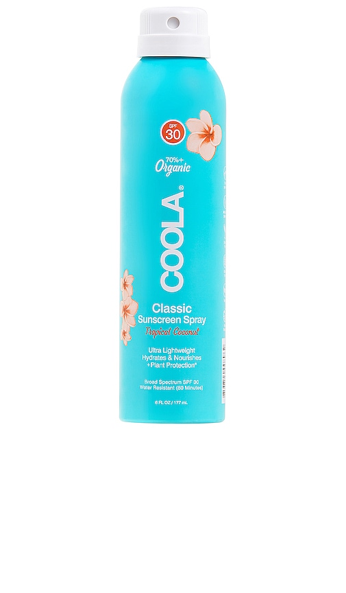 COOLA Classic Body Organic Sunscreen Spray SPF 30 in Tropical Coconut