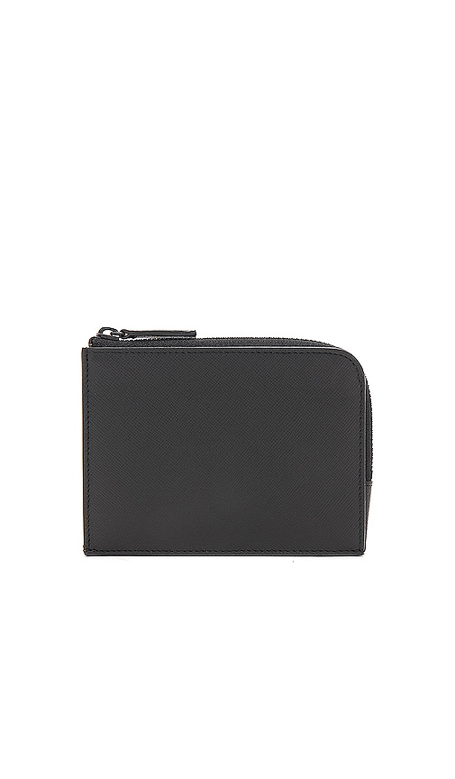 Saffiano Leather Zipper Wallet