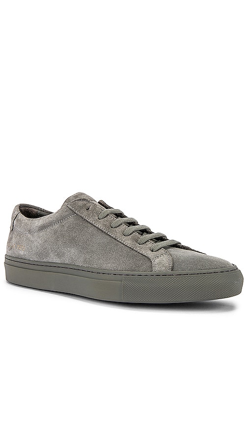grey suede sneakers