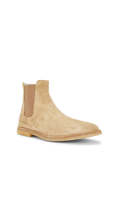 Common Projects Suede Chelsea Boot In Neutral