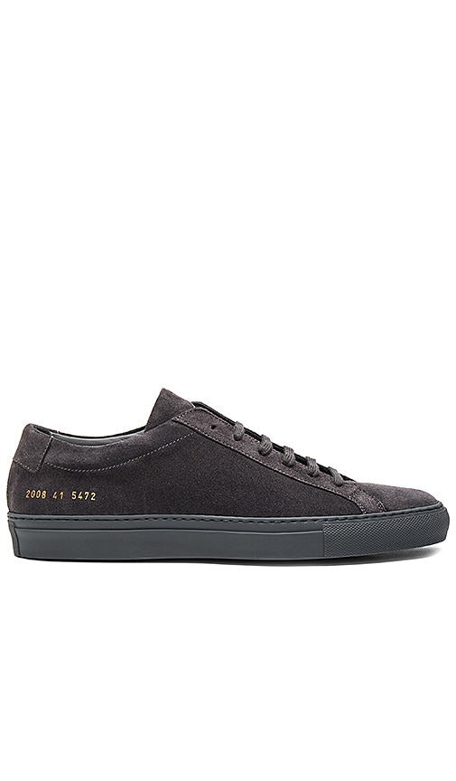 common projects achilles low grey suede