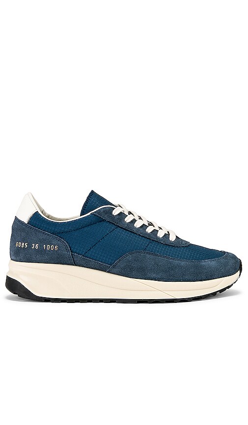 Common Projects Track 80 Sneaker in Blue.