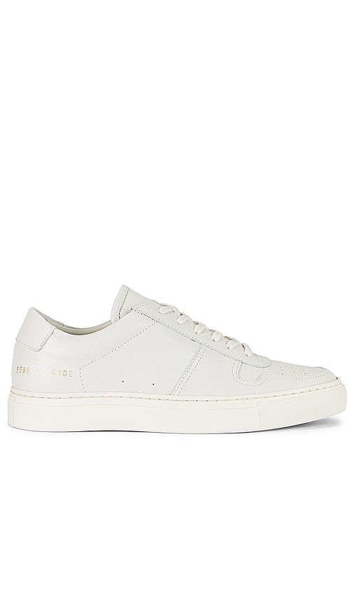 Common Projects Bball Low Bumpy Sneaker in Ivory.