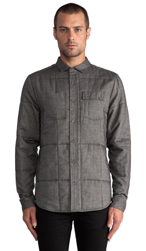 Arnold Quilted L/S Button Down Shirt Jacket